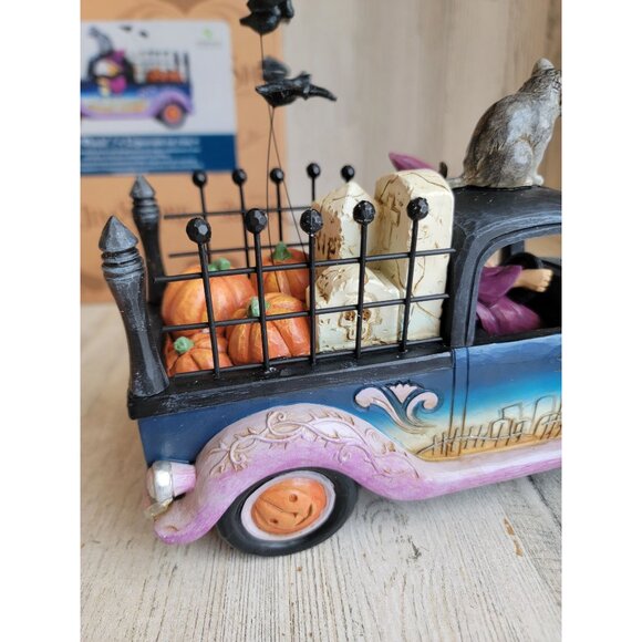 Jim shore NEW Wicked Wheels 6010674 NEW Enesco Halloween figure witch - Picture 6 of 8